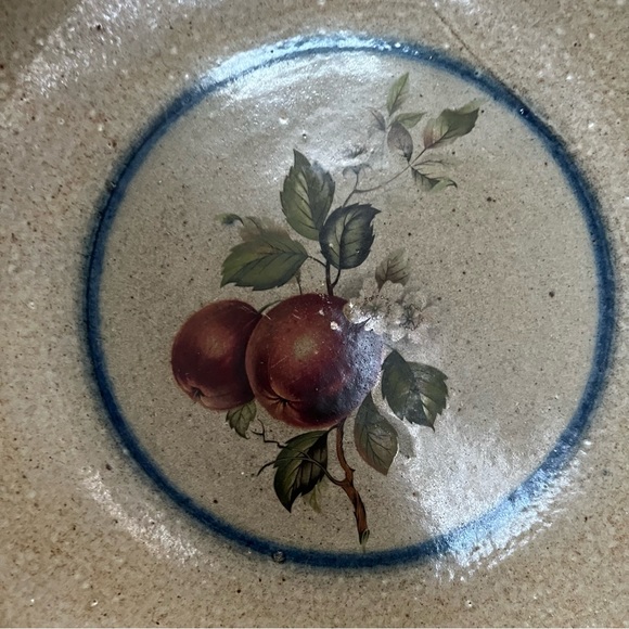 Vintage Monroe Salt Works Apple Blossom Pasta Plate - Picture 2 of 8